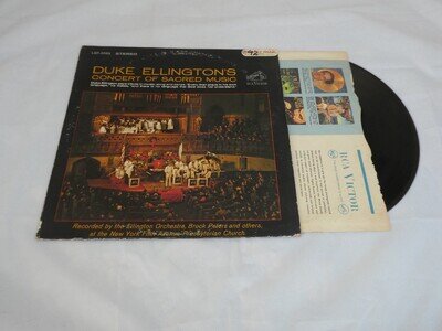 DUKE ELLINGTON'S CONCERT OF SACRED MUSIC, RCA VICTOR LSP 3582, STEREO LP 12IN