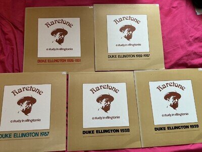Duke Ellington - A Study In Ellingtonia - 5 x Vinyl - 1927-39 - Raretone Records