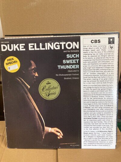 DUKE ELLINGTON SUCH SWEET THUNDER, VINYL LP, CBS84405, EX