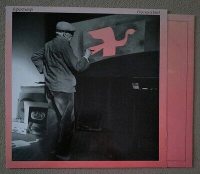 Supertramp Free As A Bird PINK LP Die-Cut Sleeve Near Mint A&M Records
