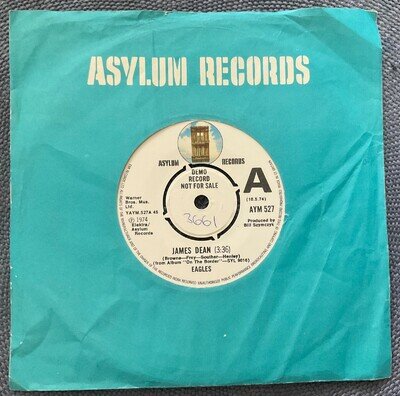 EAGLES - JAMES DEAN rare UK 1974 DEMO PROMO / CLASSIC ROCK / MINT- !!!