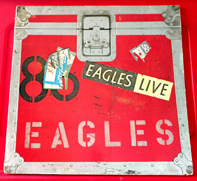 The Eagles Live 2-LP G/F+INNERS+POSTER GERMAN ORIG 1980 Asylum AS 62 032 VINYL