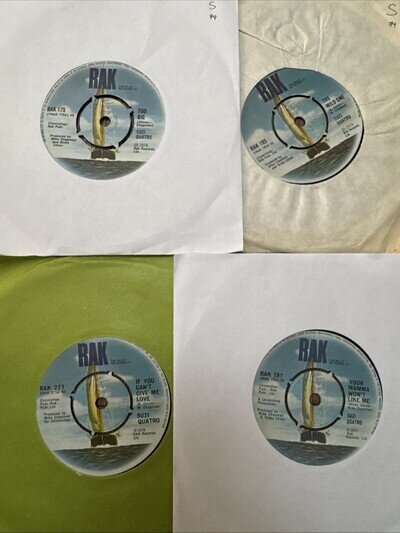 Suzi Quatro Vinyl 7” Singles x 4 See Description