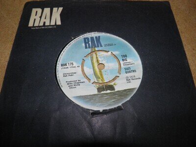 SUZI QUATRO- TOO BIG VINYL 7" 45RPM CO