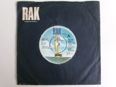 SUZI QUATRO IF YOU CAN'T GIVE ME LOVE CREAM DREAM RAK 271 POP ROCK PROMO