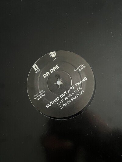 Dr Dre - Nuthin' But A 'G' Thang - 12" UK Promo - Vinyl