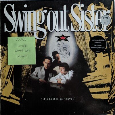 Swing Out Sister It's Better To Travel Vinyl Record VG/VG OUTLP1 1987