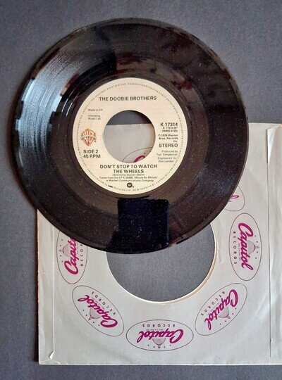 What A Fool Believes 7-inch Vinyl Single By The Doobie Brothers ex Juke Box MINT