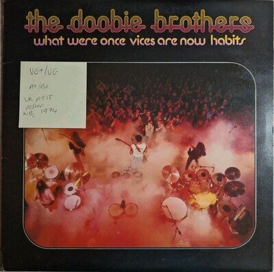 Doobie Brothers What Were Once Vices Are Now Habits Vinyl Record VG+/VG K56026