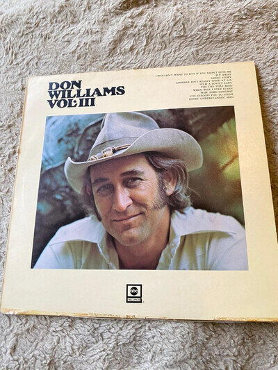 Don Williams Vol III LP Vinyl Record 1974 ABC Records ABCL 5125 Country