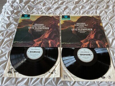 SAX 2454/2455 BRUCKNER SYMPHONY NO. 7 x2 LP SET ED1 STEREO B/S OTTO KLEMPERER