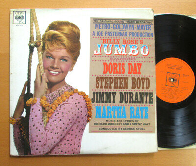 JUMBO Doris Day Jimmy Durante Original Soundtrack 1962 CBS BPG 62118 EX/VG