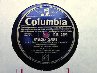 DORIS DAY - CHOOSE ONE OF ANY TEN 78 rpm discs