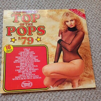 BEST OF TOP OF THE POPS '79 1st UK LP + CAROLYN EVANS &POSTER EX
