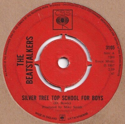 THE BEATSTALKERS*SILVER TREE TOP SCHOOL FOR BOYS*MOD*ROCK*BOWIE*CBS*LISTEN
