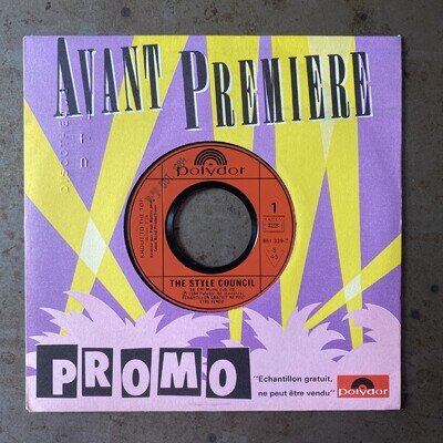 The Style Council Shout To The Top French Promo Single