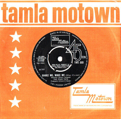 NORTHERN SOUL-TMG 553-THE FOUR TOPS-SHAKE ME, WAKE ME-***NICE COPY***