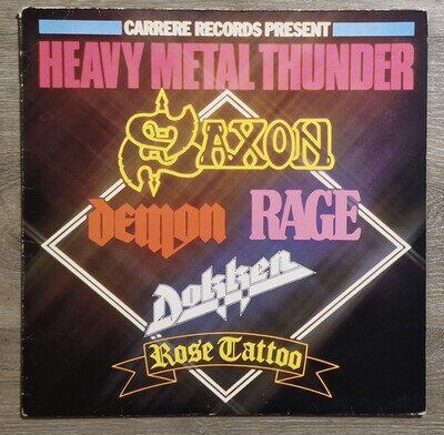 Heavy Metal Thunder Vinyl LP 1982, Carrere Records Cal 3002 Compilation