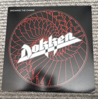 Dokken Breaking the Chains 1983 Elektra 12" Black Vinyl LP 33RPM 60298-1