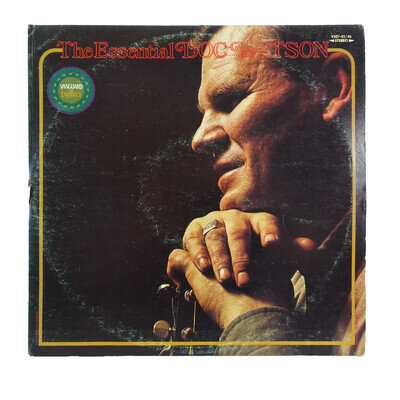THE ESSENTIAL DOC WATSON, LP record, 2 LPs, VG+, Vanguard VSD 45/46 EX/VG+