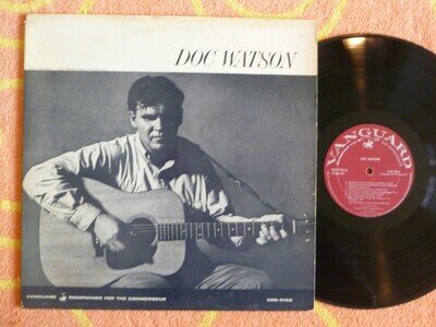 DOC WATSON Self Titled LP Vanguard 1964 MONO Maroon Deep Groove First Press