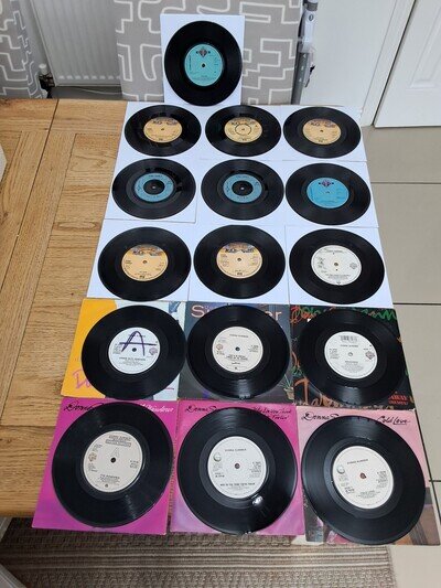 Job Lot Of 16 Donna Summer 7"vinyls All Look In Vg/ex Condition See All Photos