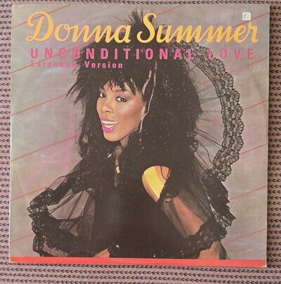 DONNA SUMMER - UNCONDITIONAL LOVE EXTENDED VERSION UK 12 INCH VINYL RECORD