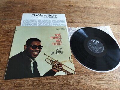 Dizzy Gillespie Have Trumpet Will Excite Japan 1982 Verve UMV 2696 Bebop EX+ LP