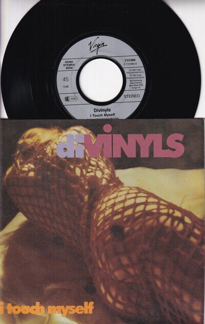 90s Pop DIVINYLS I touch myself 1991 German 7" Vinyl 45 Mint