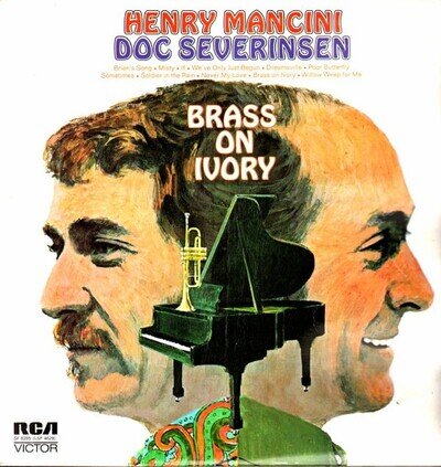 Henry Mancini and Doc Severinsen - Brass On Ivory (LP, Album) (Near Mint (NM or