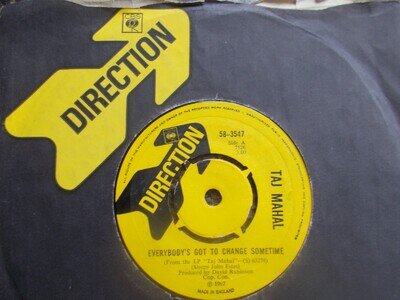M- UK DIRECTION 45 - TAJ MAHAL - "EVERYBODY'S GOT TO CHANGE SOMETIME" / + 1