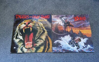DIO- HOLY DIVER AND TIGERS OF PAN-TANG EARLY UK PRESSINGS HEAVY ROCK..