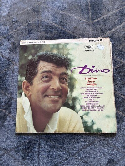 Dean Martin Dino Italian Love Songs Capitol Mono 1962 LP