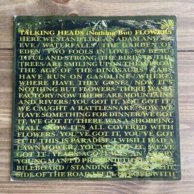 Talking Heads - Nothing but Flowers - 12” Vinyl Single - Rare 12” Copy