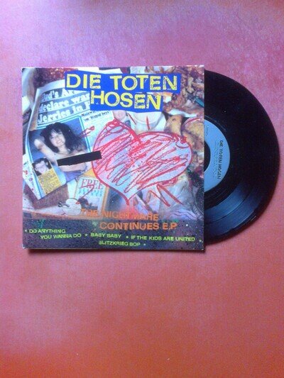 DIE TOTEN HOSEN The Nightmare Continues EP 7" Vinyl! Ramones Sham 69 Vibrators
