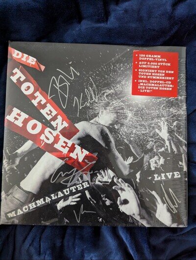 Die Toten Hosen Machmalauter Live Signed Vinyl