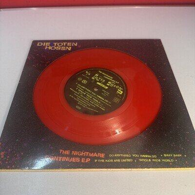 RARE Copy of Die Toten Hosen The Nightmare Continues EP Red Vinyl