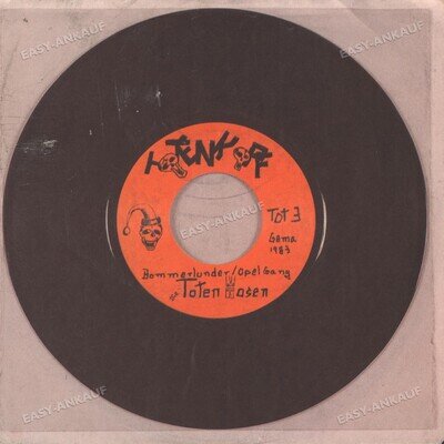 Die Toten Hosen - Bommerlunder / Opel Gang EU Single 7" 1986 (G/VG-) :´