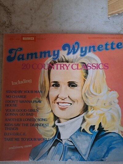 Vinyl Record LP Album TAMMY WYNETTE 20 COUNTRY CLASSICS