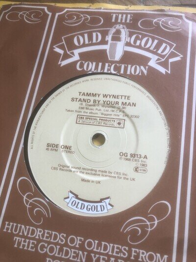 Tammy Wynette N. Mint Stand By Your Man Old Gold OG9313 1983 DIVORCE