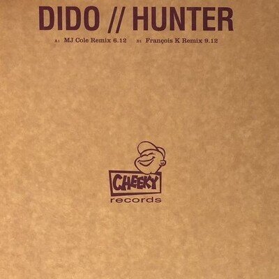 Dido – Hunter, MJ Cole & François K Remixes - 12" Vinyl PROMO CHEEKY007C - EX/EX
