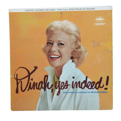 LP-Dinah Shore-Dinah Yes Indeed! (1959) Capitol ST1247 Full Spectrum Sound VG+