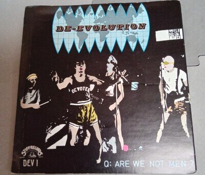 DEVO - JOCKO HOMO STIFF / BOOJI BOY RECORDS DEV 1 1978 FOLD OUT SLEEVE