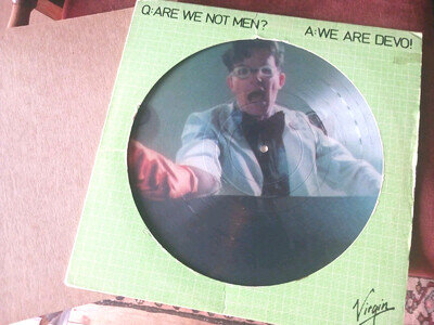 DEVO - Q: Are We Not Men? A: We Are Devo! RARE 1979 UK PICTURE DISC LP