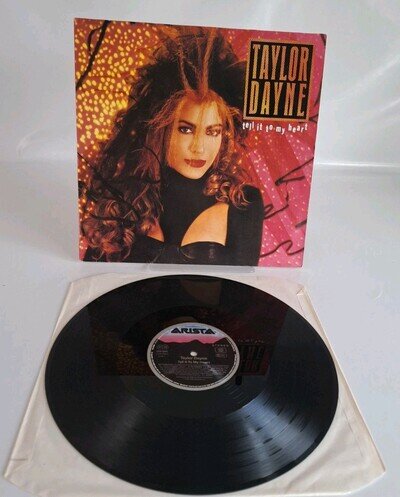 Taylor Dayne Tell It To My Heart LP 1988 vinyl VG+/VG+