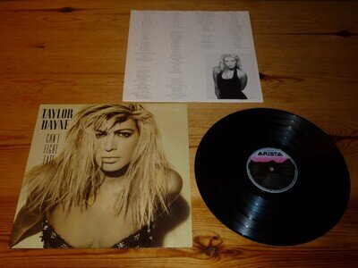 TAYLOR DAYNE CAN'T FIGHT FATE VINYL ALBUM RECORD LP 33rpm +INNER 1989 NEAR MINT