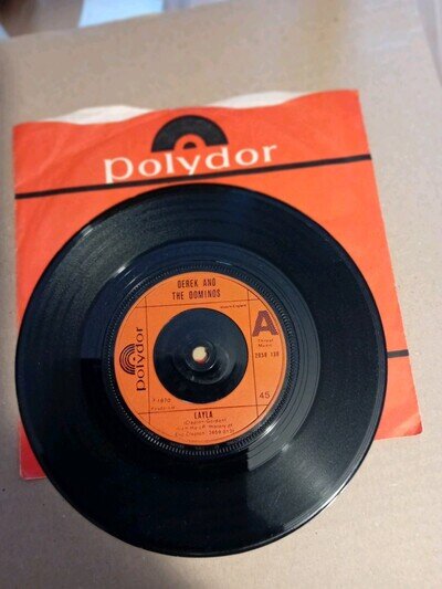 Derek and the Dominos Layla 7"45 Vinyl Single Record Issued 1970 EX EX