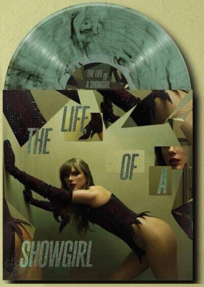 Taylor Swift The Life Of A Showgirl Shiny Bug Wintergreen Onyx Marbled 12" Vinyl
