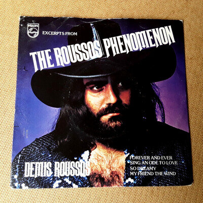 DEMIS ROUSSOS The Roussos Phenomenon 7" EP (1976 Philips) Rare UK 7" EP Great PS