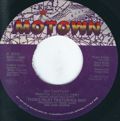 Teddy Riley Featuring Guy - My Fantasy (7") (Very Good Plus (VG+)) - 3255849308